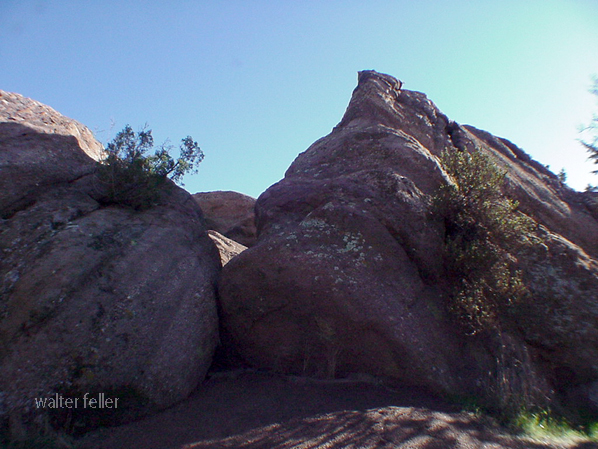 Photo showing portion of geologic formation