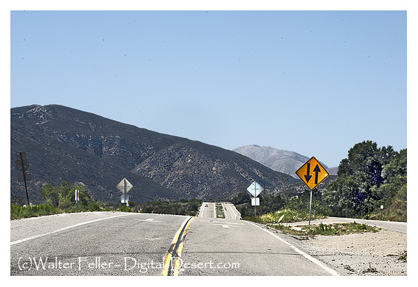 Photo of Route 66 looking northbound north of and closer to Kenwood Rd.