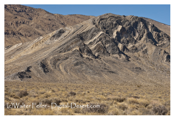 Striped Butte in Butte Valley Death Valley National Park