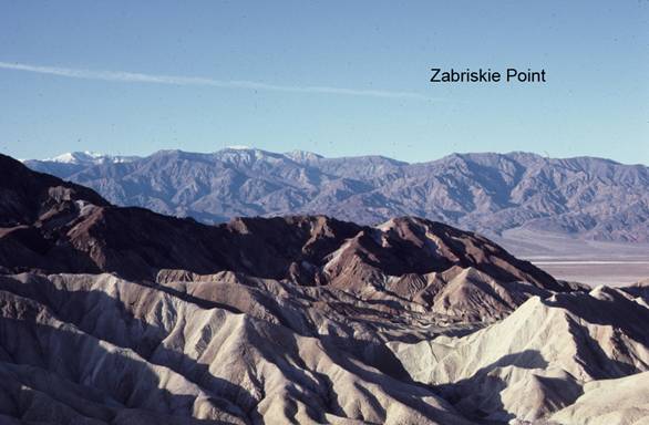 view from Zabriskie Point