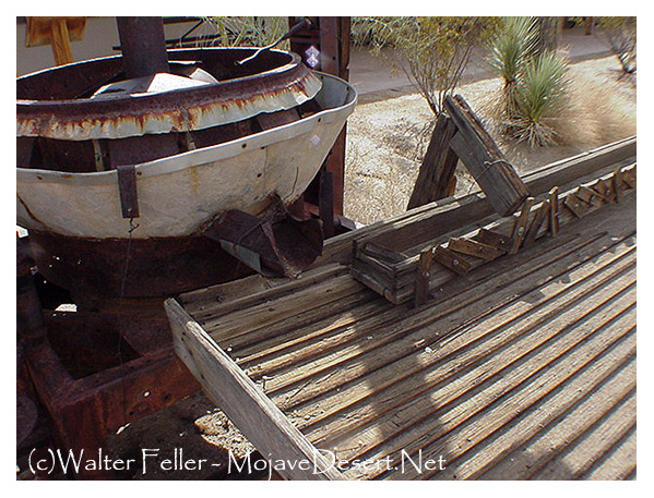 chilean mill, mill tub and concentration table