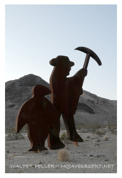 Goldwell open air museum near Death Valley
