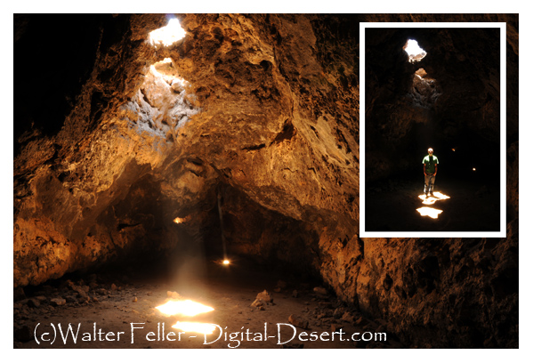 Lava tube in the Mojave Preserve