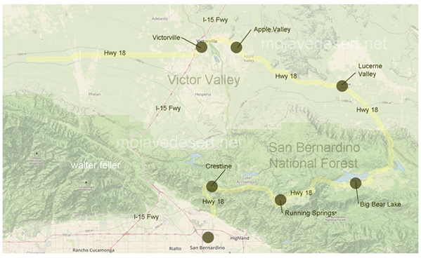 Highway 18 Map