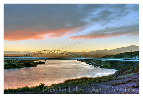 Old arch brisge at Route 66 Colorado River crossing